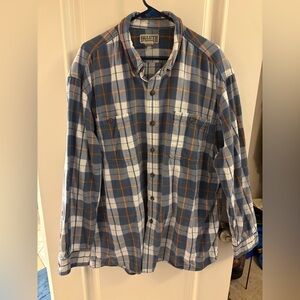 Duluth Trading Company plaid button down shirt